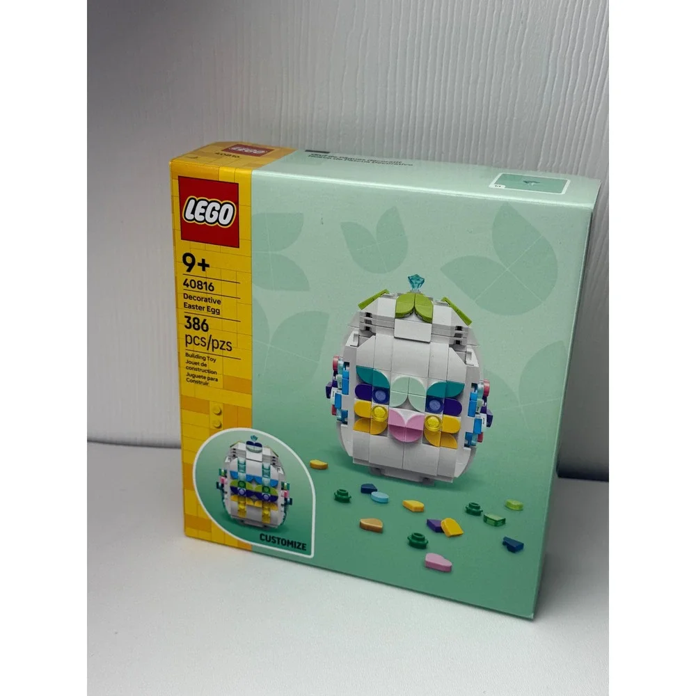 LEGO 40816 Decorative Easter Egg Building Set 386 Pcs Seasonal Decor New